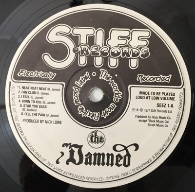 Lot 93 - THE DAMNED - DAMNED DAMNED DAMNED LP (SEEZ 1 - OG MISPRINT)