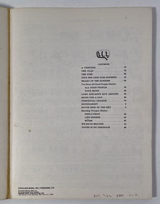 Lot 561 - YES INTEREST - CHRIS SQUIRE OWNED YES TOUR PROGRAMMES AND ITINERARY.