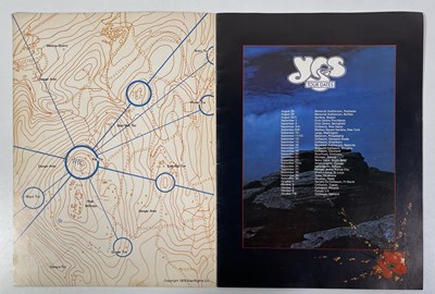 Lot 561 - YES INTEREST - CHRIS SQUIRE OWNED YES TOUR PROGRAMMES AND ITINERARY.