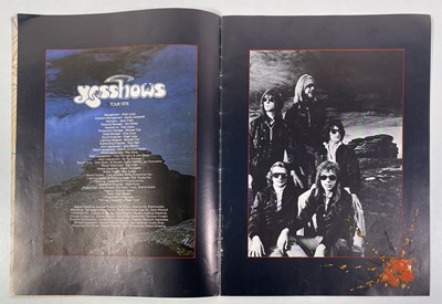 Lot 561 - YES INTEREST - CHRIS SQUIRE OWNED YES TOUR PROGRAMMES AND ITINERARY.