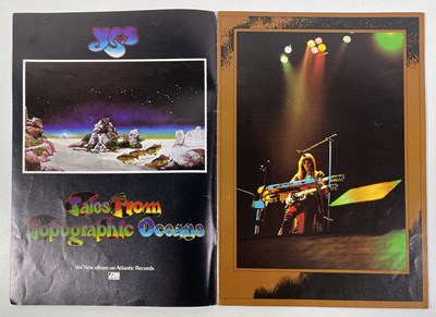 Lot 561 - YES INTEREST - CHRIS SQUIRE OWNED YES TOUR PROGRAMMES AND ITINERARY.