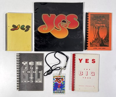 Lot 562 - YES INTEREST - CHRIS SQUIRE OWNED TOUR ITINERARIES.