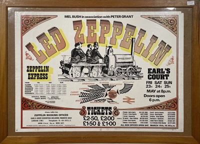 Lot 224B - LED ZEPPELIN EARL'S COURT 1975 POSTER.