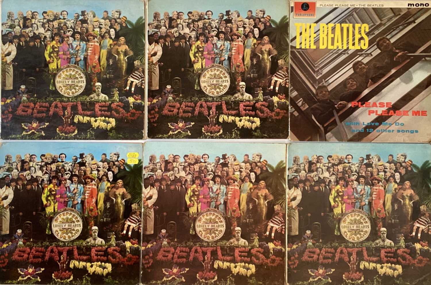 Lot 8 - The Beatles - Spare LP Sleeves (Including 1st Please Please Me, Fourth Proof Sgt Pepper's And More!)