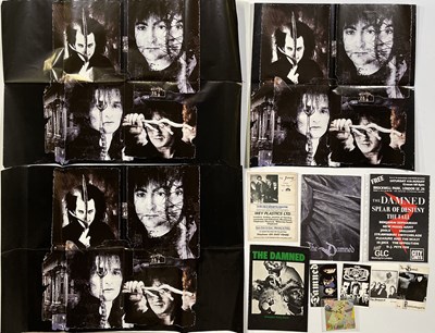 Lot 542 - THE DAMNED - MEMORABILIA INC NEW ROSE FOOTBALL PROGRAMME ADVERT / FOLDED POSTER COLLECTION.
