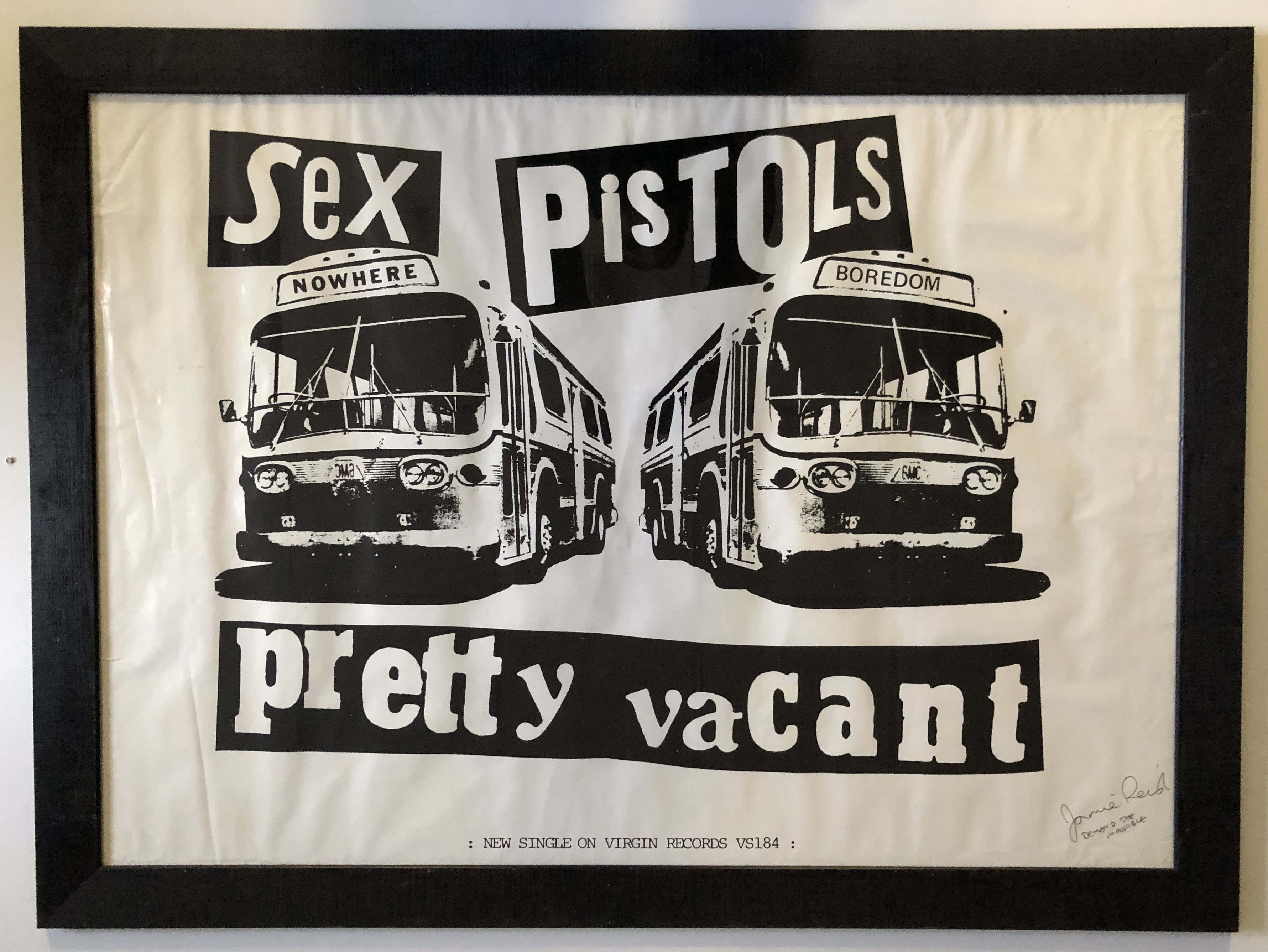 Lot 360 - SEX PISTOLS ORIGINAL PRETTY VACANT TWO BUSES