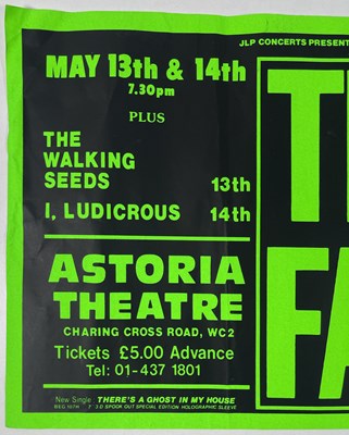 Lot 472 - MARK E. SMITH / THE FALL - AN ORIGINAL 1987 CONCERT POSTER.