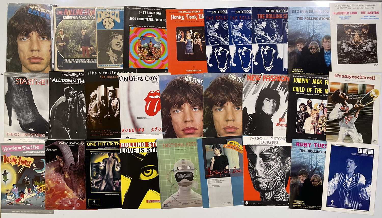 Lot 373 THE ROLLING STONES SHEET MUSIC AND