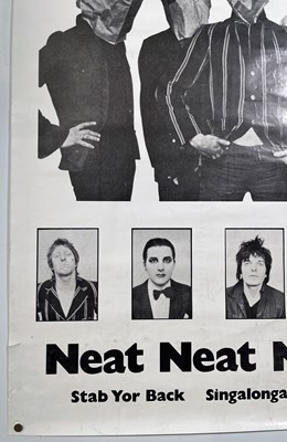 Lot 159 - THE DAMNED - NEAT NEAT NEAT ORIGINAL PROMO POSTER.