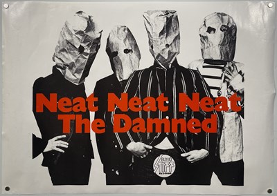 Lot 160 - THE DAMNED - NEAT NEAT NEAT ORIGINAL PROMOTIONAL POSTER.