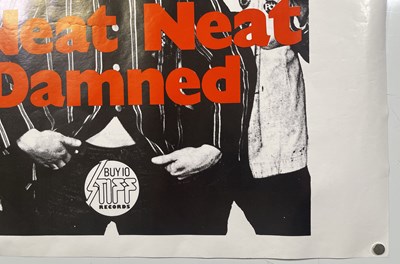 Lot 160 - THE DAMNED - NEAT NEAT NEAT ORIGINAL PROMOTIONAL POSTER.