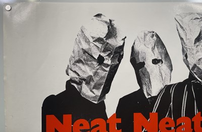 Lot 160 - THE DAMNED - NEAT NEAT NEAT ORIGINAL PROMOTIONAL POSTER.