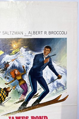 Lot 159 - JAMES BOND - ON HER MAJESTY'S SECRET SERVICE (1969) ITALIAN LOCADINA POSTER.