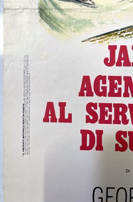 Lot 159 - JAMES BOND - ON HER MAJESTY'S SECRET SERVICE (1969) ITALIAN LOCADINA POSTER.