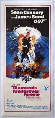 Lot 182 - JAMES BOND - DIAMONDS ARE FOREVER (1971) ORIGINAL AUSTRALIAN DAYBILL POSTER.