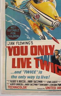 Lot 136 - JAMES BOND - YOU ONLY LIVE TWICE (1967) ORIGINAL AUSTRALIAN DAYBILL POSTER.