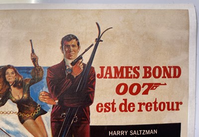 Lot 160 - JAMES BOND - ON HER MAJESTY'S SECRET SERVICE (1969) BELGIAN FILM POSTER.