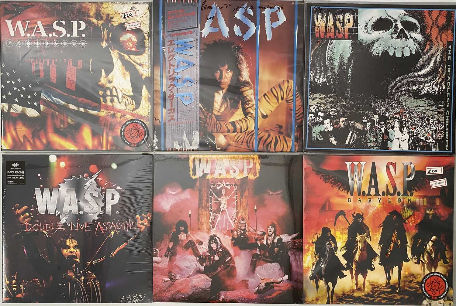 Lot 162 - WASP - LP/ 12" COLLECTION