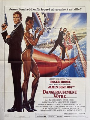 Lot 288 - JAMES BOND - A VIEW TO A KILL (1985) FRENCH POSTER.