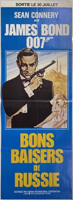 Lot 77 - JAMES BOND - FROM RUSSIA WITH LOVE (1963) - FRENCH FILM POSTER.