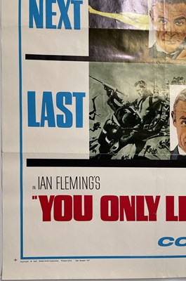 Lot 123 - JAMES BOND - YOU ONLY LIVE TWICE (1967) US TEASER ONE SHEET POSTER.