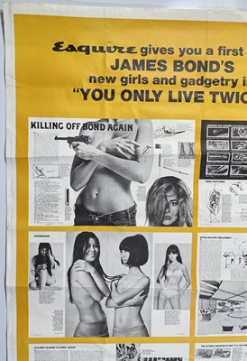 Lot 124 - JAMES BOND - YOU ONLY LIVE TWICE (1967) US 'ESQUIRE' POSTER.