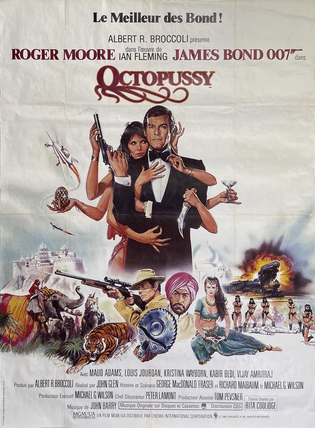 Lot 271 - JAMES BOND - OCTOPUSSY (1983) FRENCH GRANDE POSTER.