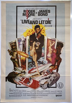 Lot 193 - JAMES BOND - LIVE AND LET DIE (1973) - INDIAN FILM POSTER.