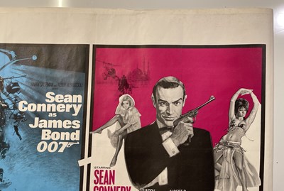 Lot 188 - JAMES BOND- DIAMONDS ARE FOREVER / FROM RUSSIA WITH LOVE DOUBLE BILL UK QUAD POSTER.