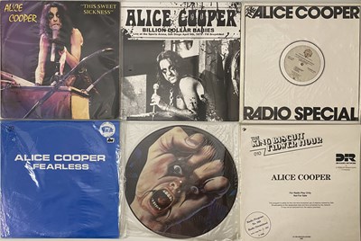 Lot 1146 - ALICE COOPER - PICTURE DISCS/ PRIVATE RELEASES/ RADIO SHOW LPs