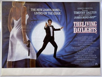 Lot 297 - JAMES BOND - THE LIVING DAYLIGHTS (1987) ORIGINAL UK QUAD POSTER.