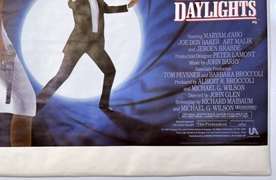 Lot 297 - JAMES BOND - THE LIVING DAYLIGHTS (1987) ORIGINAL UK QUAD POSTER.