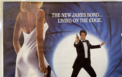 Lot 297 - JAMES BOND - THE LIVING DAYLIGHTS (1987) ORIGINAL UK QUAD POSTER.