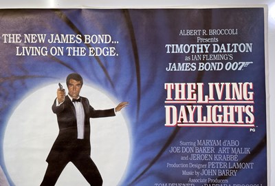 Lot 297 - JAMES BOND - THE LIVING DAYLIGHTS (1987) ORIGINAL UK QUAD POSTER.