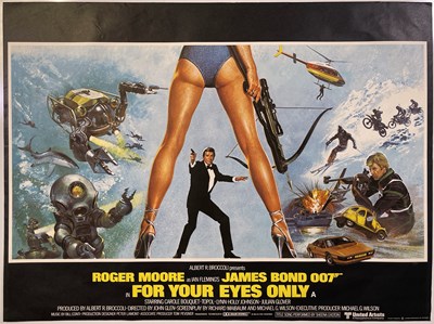 Lot 263 - JAMES BOND - FOR YOUR EYES ONLY (1981) UK QUAD POSTER.