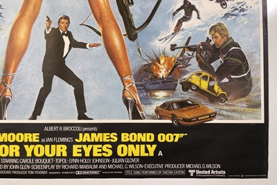 Lot 263 - JAMES BOND - FOR YOUR EYES ONLY (1981) UK QUAD POSTER.