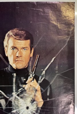 Lot 192 - JAMES BOND - RARE 1973 SCANDECOR SWEDISH ROGER MOORE LIVE AND LET DIE POSTER.