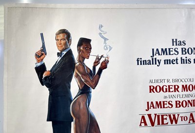 Lot 293 - JAMES BOND - A VIEW TO A KILL (1985) ORIGINAL UK QUAD POSTER.