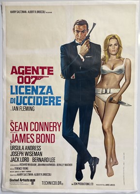 Lot 63 - JAMES BOND - DR. NO (1962) ORIGINAL ITALIAN 2-SHEET POSTER.