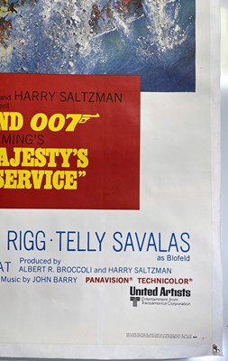 Lot 162 - JAMES BOND -  A US THREE-SHEET POSTER FOR ON HER MAJESTY'S SECRET SERVICE.