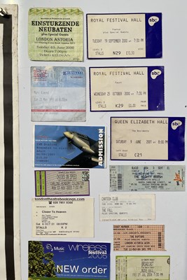 Lot 132 - ORIGINAL LEVEL 42 CONCERT POSTER - WITH PUNK / NEW WAVE TICKET COLLECTION.