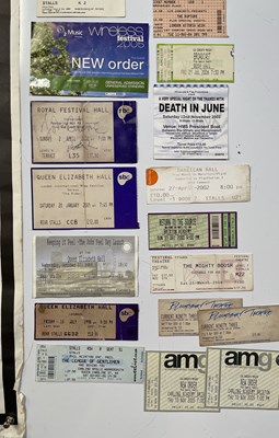 Lot 132 - ORIGINAL LEVEL 42 CONCERT POSTER - WITH PUNK / NEW WAVE TICKET COLLECTION.