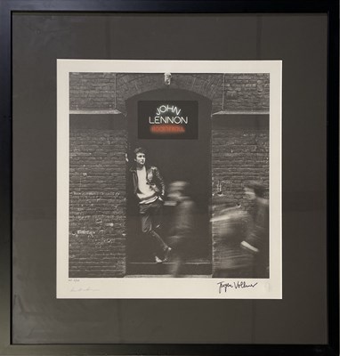 Lot 292 - JOHN LENNON - JURGEN VOLLMER / YOKO ONO SIGNED PHOTOGRAPH.