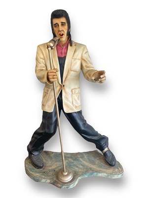 Lot 351 - LARGER THAN LIFE-SIZE ELVIS PRESLEY FIGURINE.