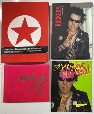 Lot 80 - BOB GRUEN - SIGNED AND COLLECTABLE MUSIC BOOKS INC NEW YORK DOLLS / PUNK.