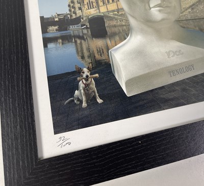 Lot 447 - 10CC INTEREST - STORM THORGERSON SIGNED 'TENOLOGY' LIMITED EDITION PRINT.