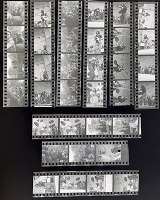 Lot 569 - THE GRATEFUL DEAD - PHOTO NEGATIVES FROM THE 1967  TOMPKINS SQUARE PARK CONCERT, SOLD WITH COPYRIGHT.