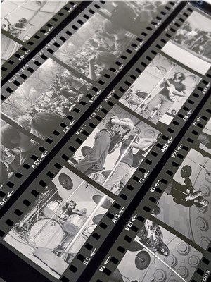 Lot 569 - THE GRATEFUL DEAD - PHOTO NEGATIVES FROM THE 1967  TOMPKINS SQUARE PARK CONCERT, SOLD WITH COPYRIGHT.