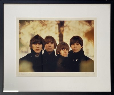 Lot 294 - ROBERT FREEMAN - SIGNED 'WITH THE BEATLES' 1/1 PRINT.