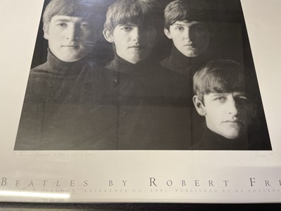 Lot 295 - ROBERT FREEMAN - SIGNED BEATLES POSTER PRINT.